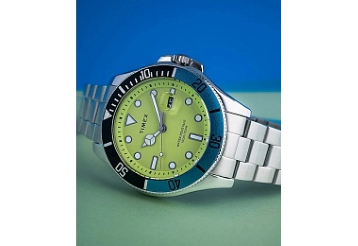 Harborside Coast 43mm Silver Tone Green