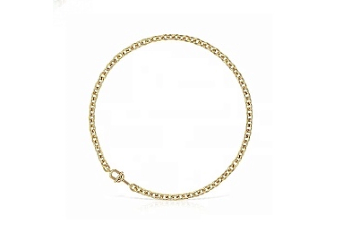 SILVER GOLD PLATED CHOKER 45CM