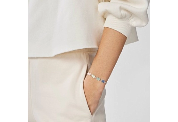 SILVER BRACELET 9MM GEMSTONES