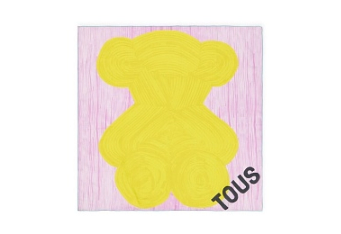 SLK,67X67 TOUS TOPPINGS MAUVE