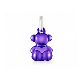 PENDANT STEEL LILAC COATING/SILVER 11MM