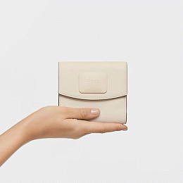 PU.COT,WALLET S.FLAP T LUCIA BEIGE