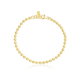 SILVER GOLD PLATED BRACELET 17,5CM