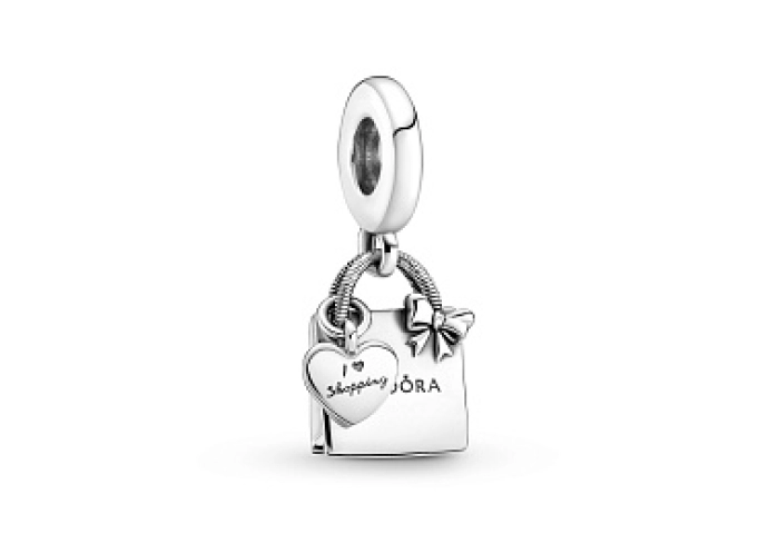 Pandora shopping bag sterling silver dangle