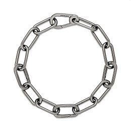 Ruthenium-plated link bracelet /549588C00-2