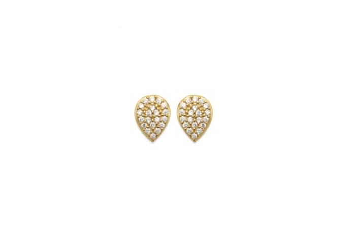EARRINGSCZ 18 KT GOLD PLATED