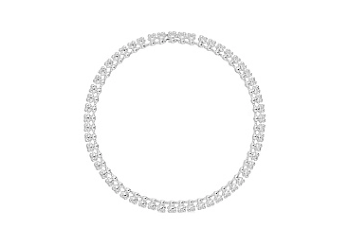 SILVER CHOKER BEARS 10MM 45CM
