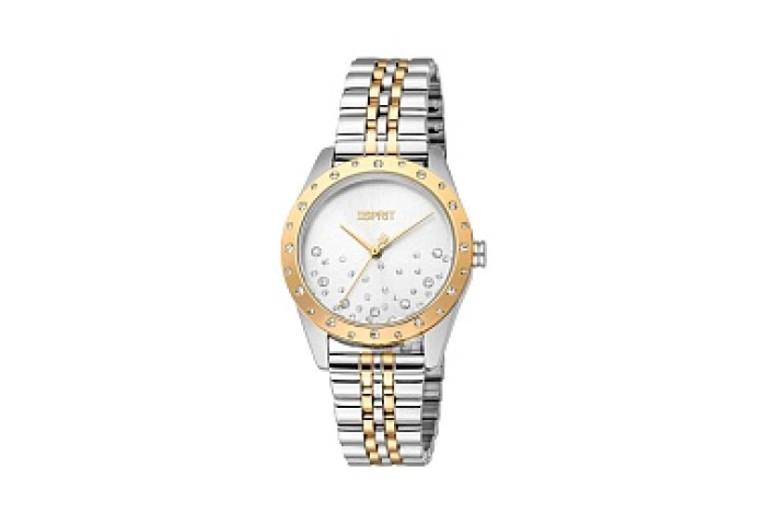 ESPRIT Women Watch, Silver Color Case, White MOP D