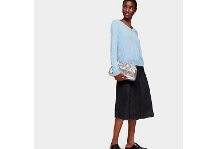 LEA.POL,CLUTCH-HANDBAG T CLOUD SILVER