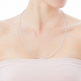 SILVER CHOKER 72x60CM CHAIN