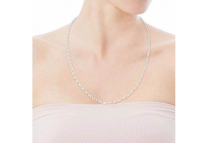 SILVER CHOKER 72x60CM CHAIN