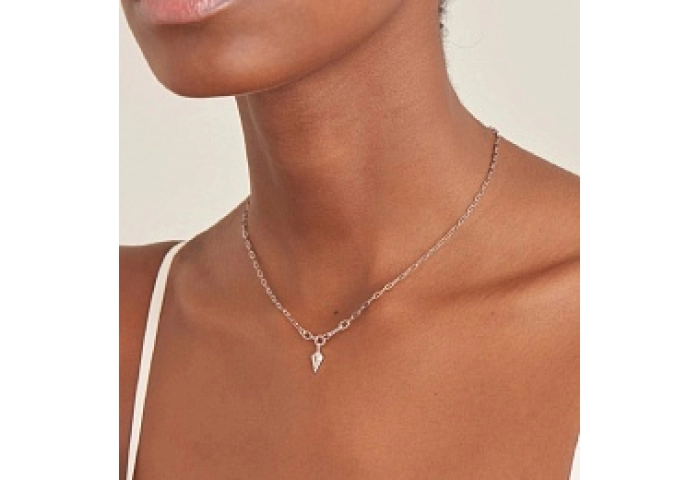 SPARKLE DROP PENDANT CHUNKY CHAIN NECKLACE