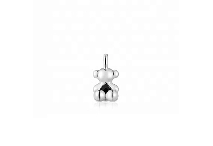 SILVER PENDANT ONIX 11MM