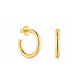 SILVER GOLD PLATED HOOP EARRING 20MM