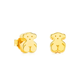 18KT GOLD BEAR EARRINGS