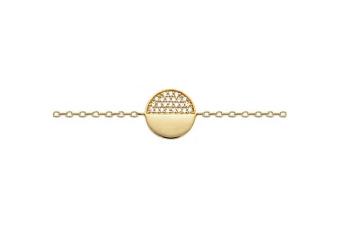 BRACELETCZ 18 KT GOLD PLATED
