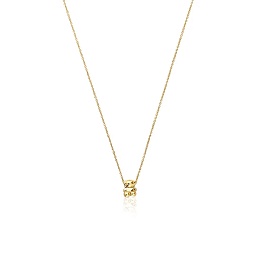 18KT GOLD CHOKER BEAR 8MM CHAIN 45CM