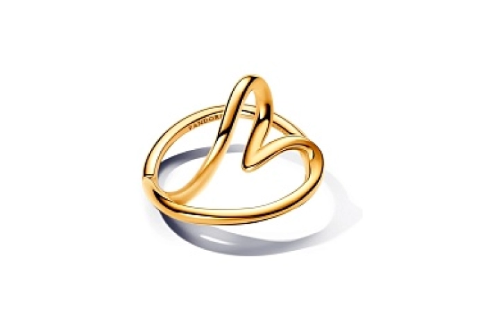 Heart 14k gold-plated ring
