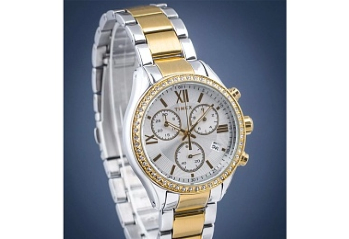 QUARTZ ANALOG WRISTWATCH,11.50,NO JEWEL,METAL BAND