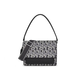 PVC.PU.COT,HANDBAG M. T MANIFESTO BLACK