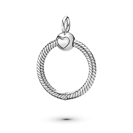 Small sterling silver O Pendant/Серебряная подвеска