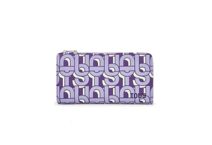 PVC.PU.COT,WALLET M.T MANIFESTO MAUVE