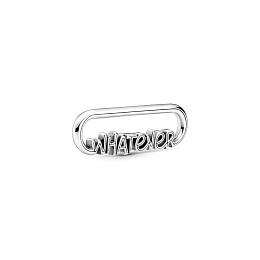 Whatever script sterling silver word link /799675C00