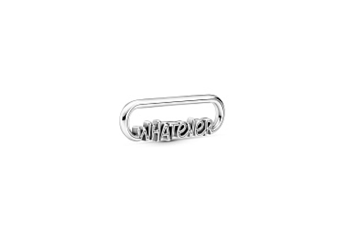 Whatever script sterling silver word link /799675C00