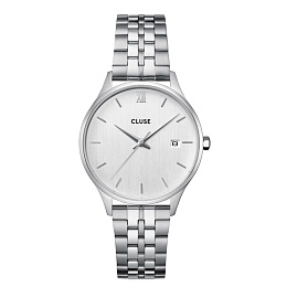 Minuit Date Watch Steel, Full Silver Colour
