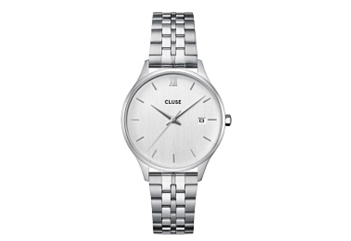 Minuit Date Watch Steel, Full Silver Colour