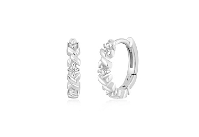 Silver Sparkle Cross Huggies