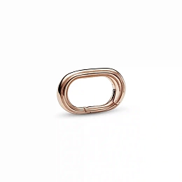 14k Rose gold-plated three-ring connector