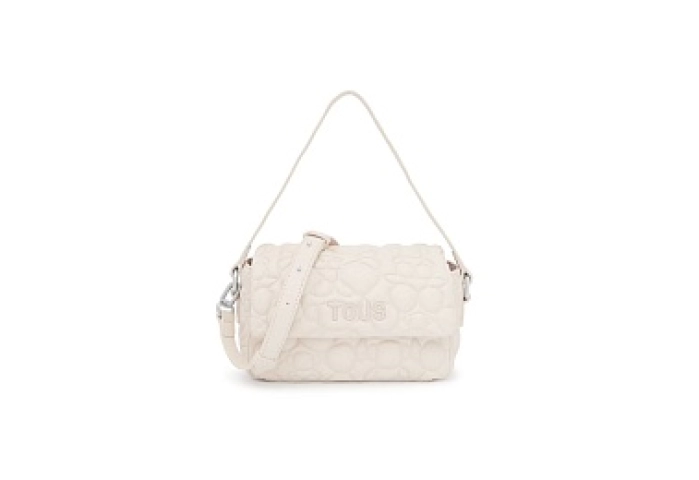 COT.PU.SIL,MINIHANDBAG FLAP T BOLD BEIGE