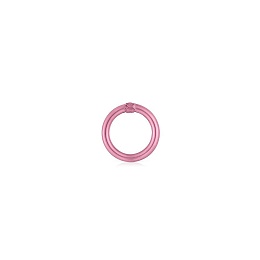 SILVER RING PINK COATING 20MM