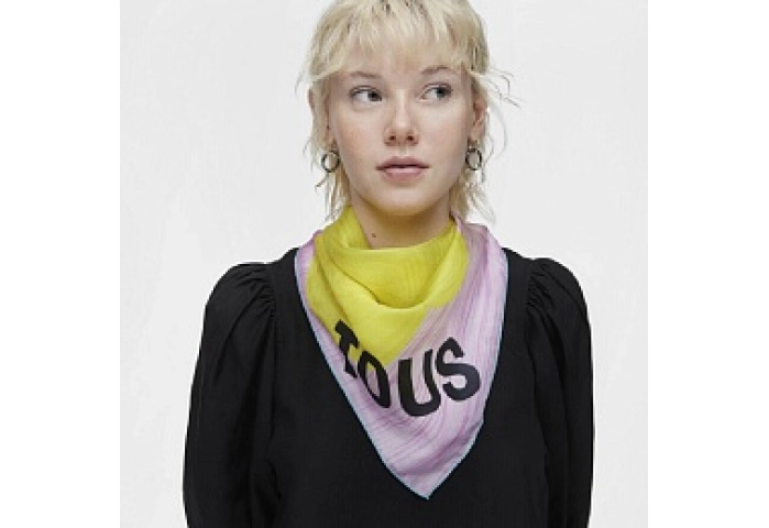 SLK,67X67 TOUS TOPPINGS MAUVE
