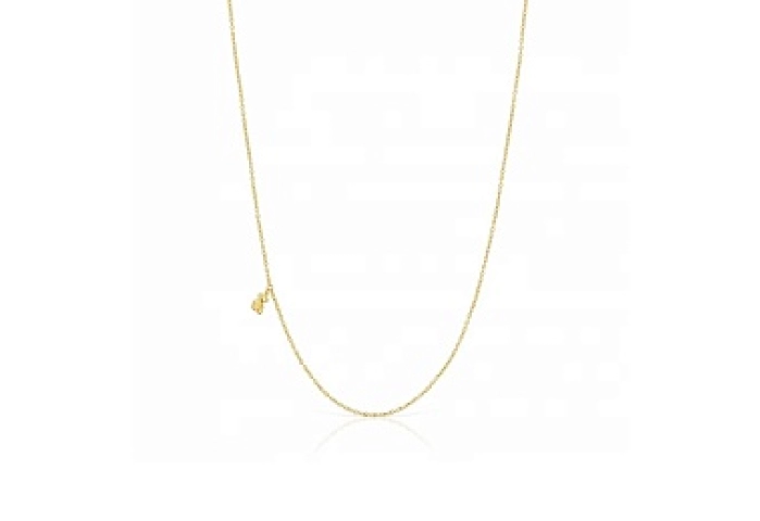 SILVER GOLD PLATED CHOKER BEAR 5MM 45CM