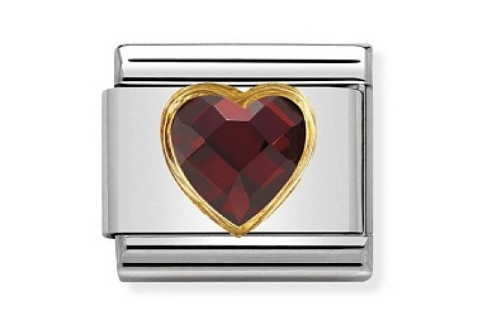 Composable Classic ZIRCONI SFACCETTATI CUORE accia