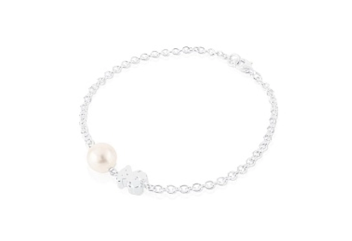 SILVER BRACELET CULTURED PEARL 7,50-8MM