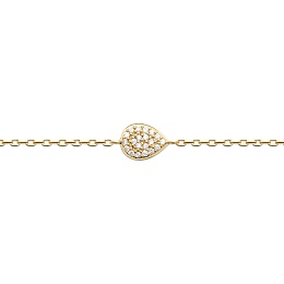 BRACELETCZ 18 KT GOLD PLATED