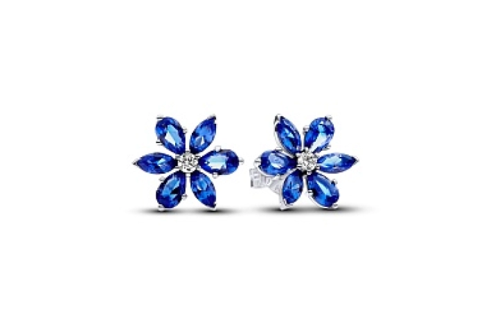 Herbarium cluster sterling silver stud earrings wi