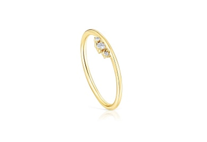 18KT GOLD RING 0.05CT H/SI DIAMOND N12