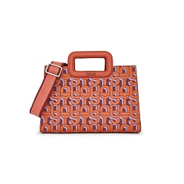 PVC.PU.COT,HANDBAG M. T MANIFESTO ORANGE