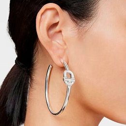 SILVER HOOP EARRING 59,6MM