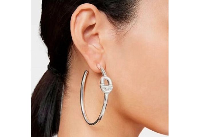 SILVER HOOP EARRING 59,6MM