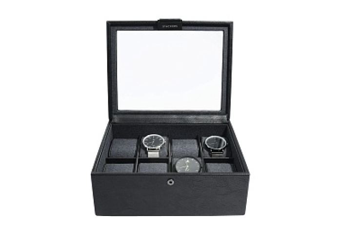 Black 8pc Watch Box 