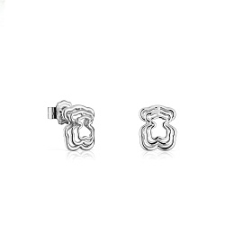 SILVER EARRINGS BEAR 11MM