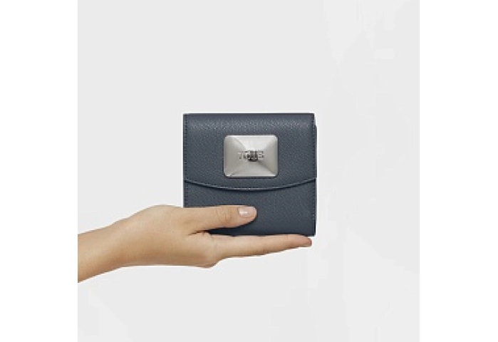 PU.COT,WALLET S.FLAP T LUCIA DARK GREY