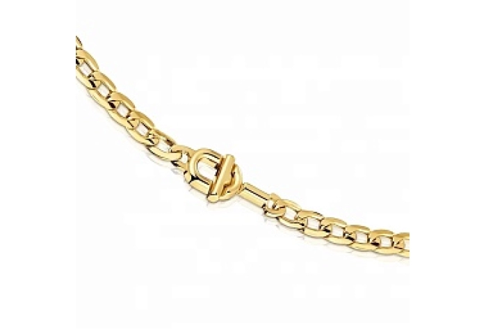 SILVER GOLD PLATED CHOKER 42CM