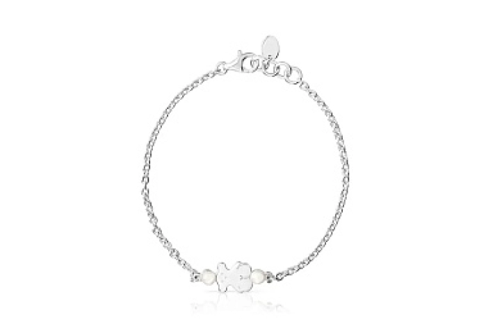SILVER BRACELET 9MM CULT.PEARL