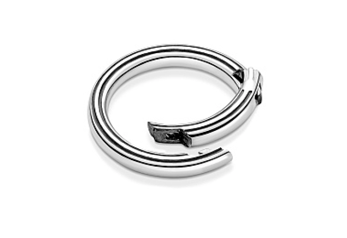 Sterling silver round connector /799671C00